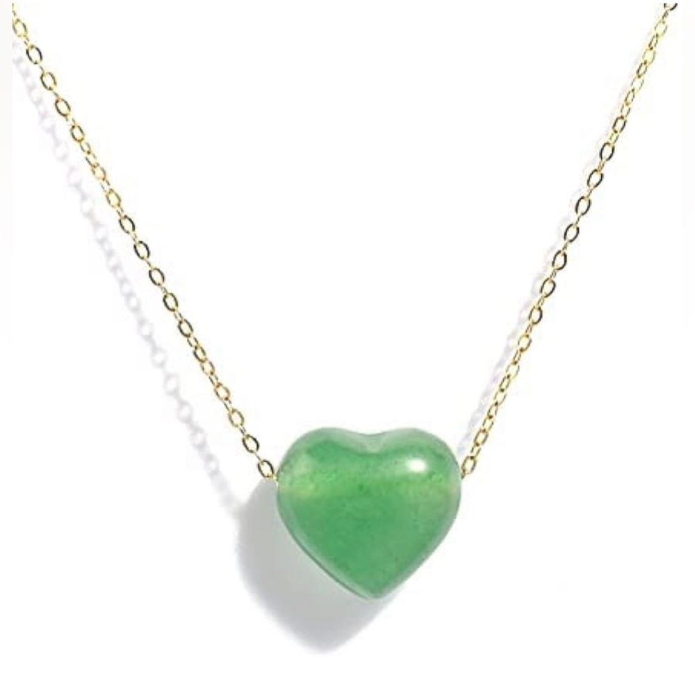 NWT Jade Heart Necklace for Women